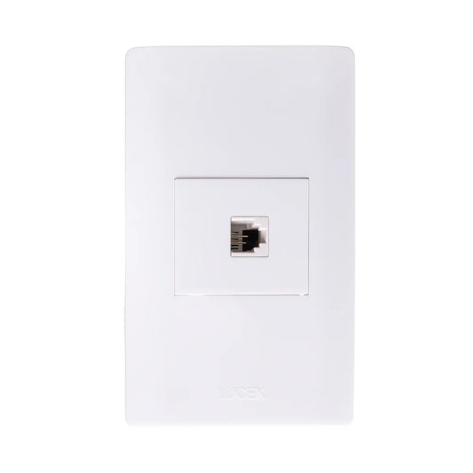 PLACA CON TOMA DE TELÉFONO.