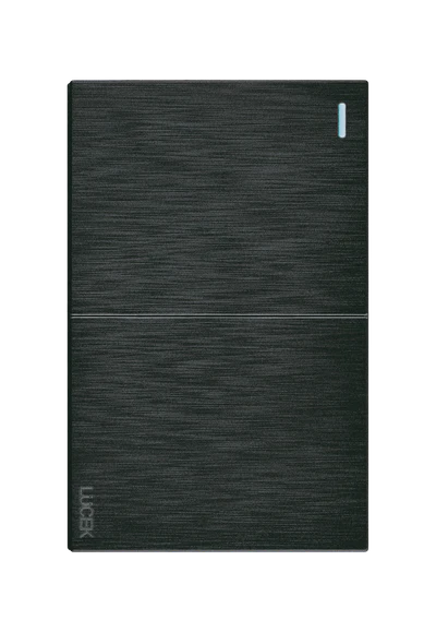 PLACA PLANA CON 2 INTERRUPTORES SENCILLOS DE 1.5 MÓDULOS FLAT