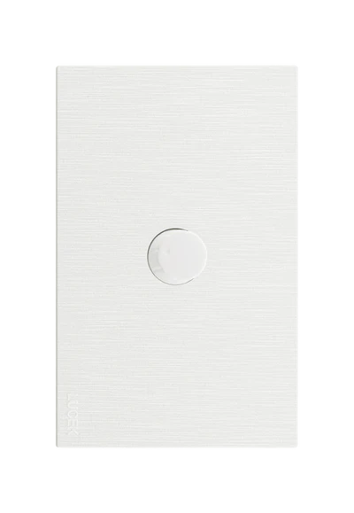 PLACA PLANA CON DIMMER FLAT PLATA