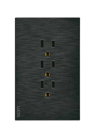 PLACA PLANA CON 3 CONTACTOS DE 1 MÓDULO FLAT