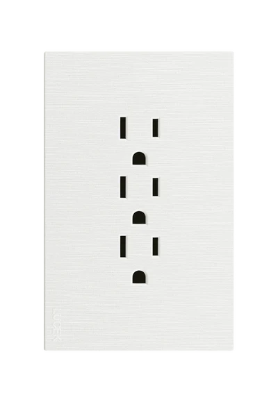 PLACA PLANA CON 3 CONTACTOS DE 1 MÓDULO FLAT