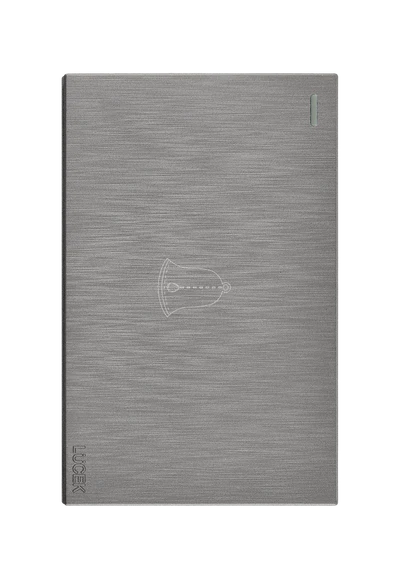 PLACA PLANA CON BOTON TIMBRE DE 3 MÓDULOS FLAT