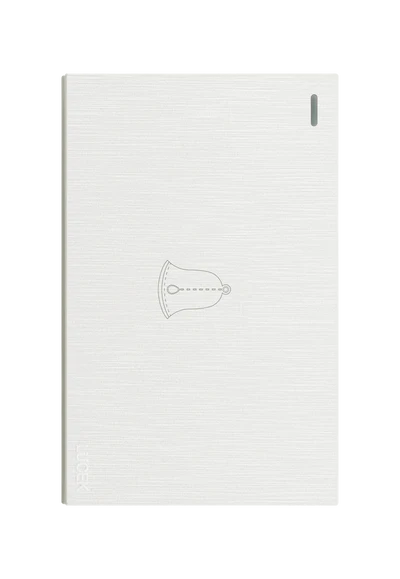 PLACA PLANA CON BOTON TIMBRE DE 3 MÓDULOS FLAT