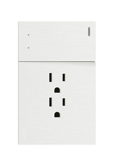 PLACA PLANA CON 1 INTERRUPTOR DE ESCALERA Y 2 CONTACTOS DE 1 MODULO FLAT