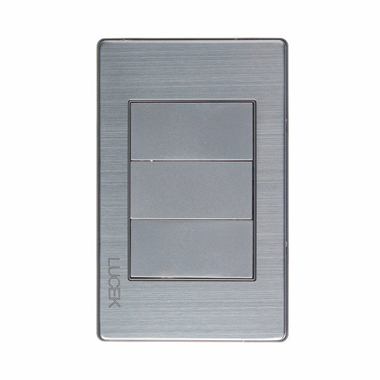 PLACA METÁLICA CIEGA PLATEADO