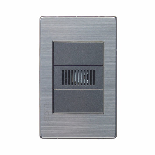 PLACA METÁLICA CON ZUMBADOR ANODIZADO.