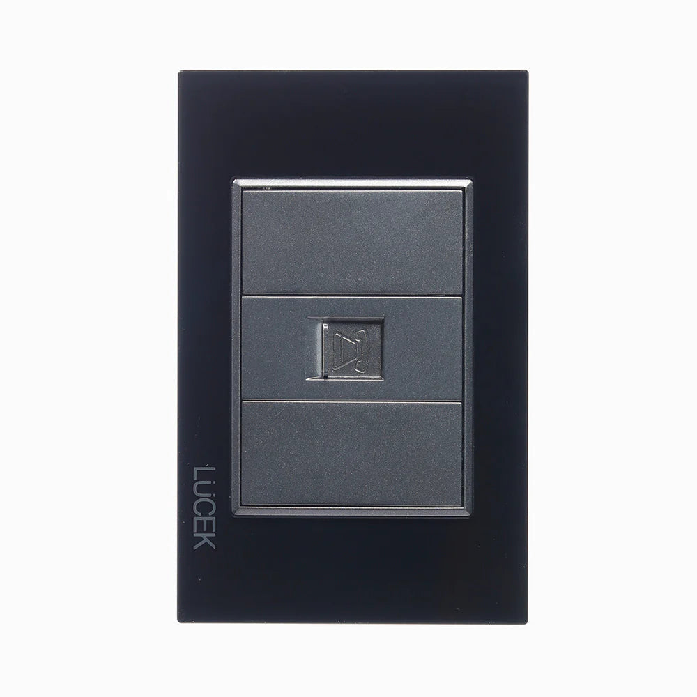 PLACA CON TOMA DE TELÉFONO CRISTAL