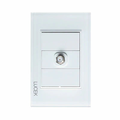 PLACA CON TOMA DE TELÉFONO CRISTAL