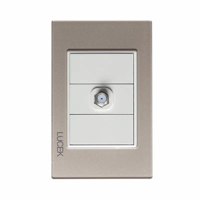 PLACA CON TOMA DE TELEVISIÓN CRISTAL